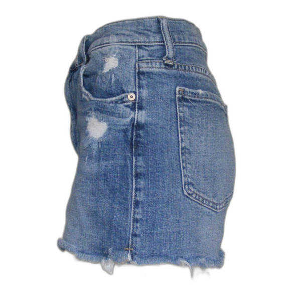 PISTOLA Denim Shorts, 29, Cut offs, Zipper fly, Fringe/Raw hem, Pockets, Blue - Picture 6 of 12